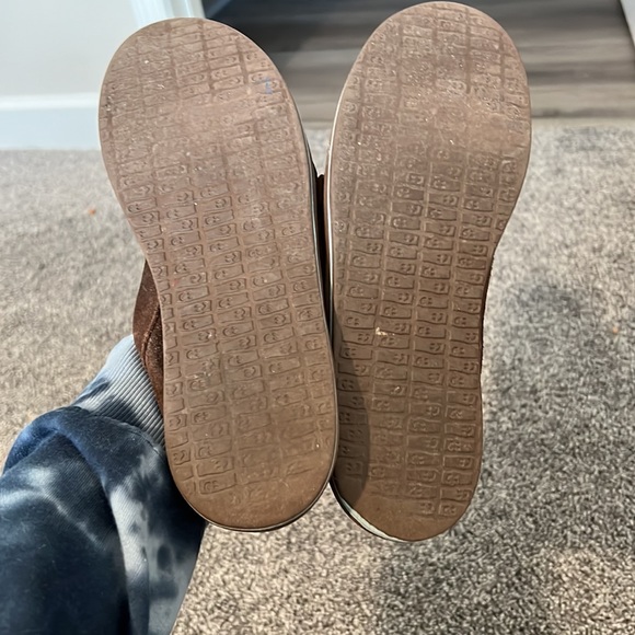 Womens Sanuk brand slip ons size 7 brown suede - Picture 9 of 11